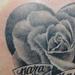 Tattoos - black and gray rose/heart - 57341