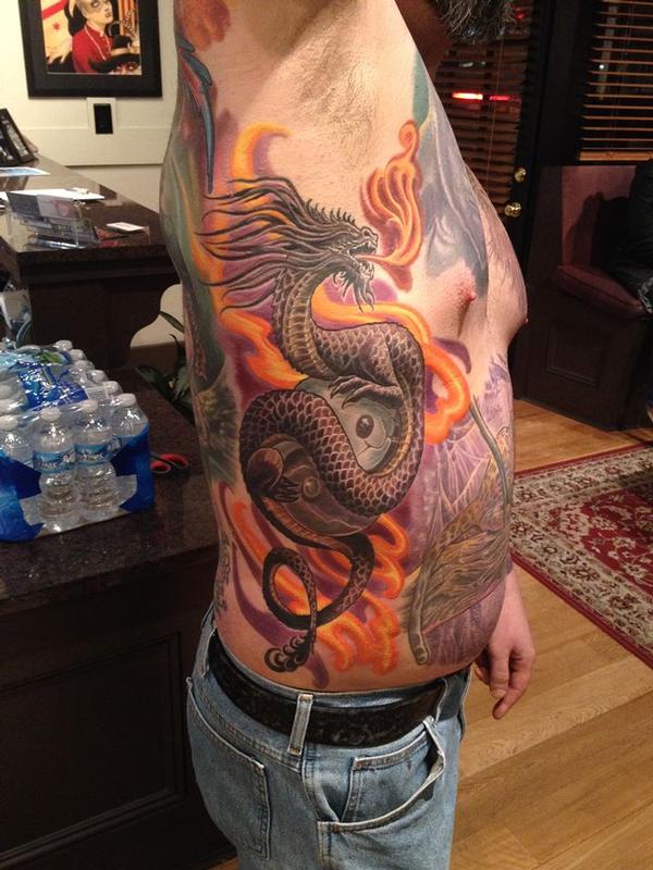 Ying Yang Dragon Tattoo by Marvin Silva : Tattoos