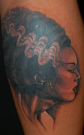 Tattoos - bride of frankenstein tattoo - 41425