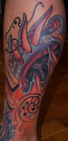 Tattoos - Custom Bio-trip Tattoo - 41431