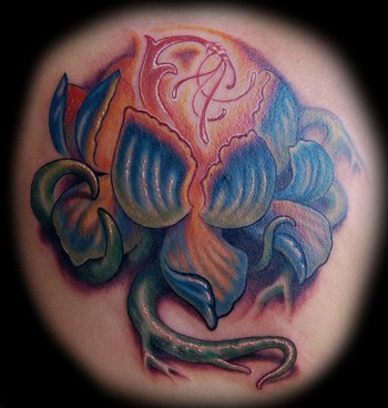 Tattoos - Custom Glowing Flower - 48036