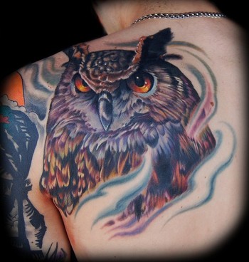 Marvin Silva - Owl Tattoo