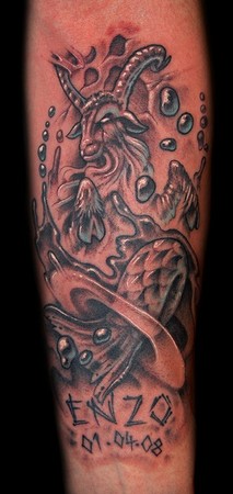 Marvin Silva - Custom Capricorn Tattoo