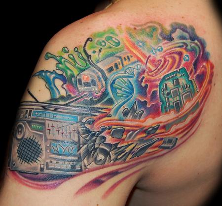 Marvin Silva - Boombox Whirlpool Tattoo