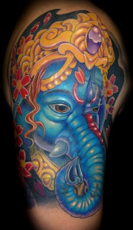 Ganesh Arm Tattoo