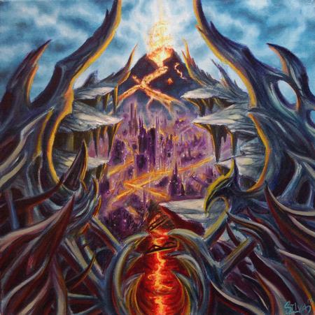 Marvin Silva - Bio Volcano Painting