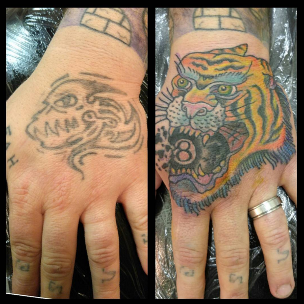 Hand Tattoo Friendly Jobs | cover up tiger hand job by leif hansen tattoonow Hand Tattoo Friendly Jobs | cover up tiger hand job by leif hansen tattoonow