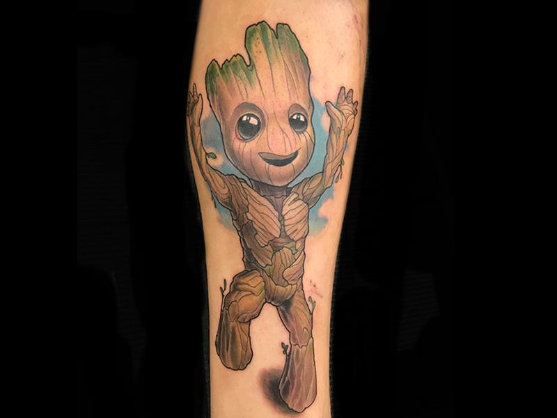 Verblinding Picknicken Pas op Baby Groot by Markos Johnson: TattooNOW