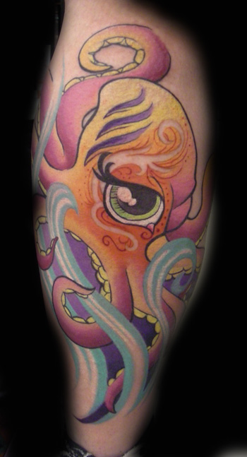 Looking for unique  Tattoos? Dallas Girlie Octupus Tattoo