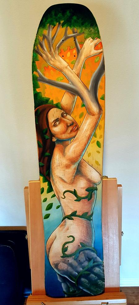 Tattoos - Daphne Longboard Painting - 117565