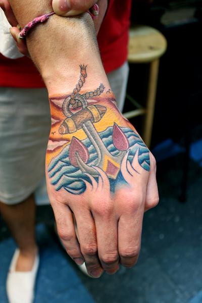 Lonny Morgan - Custom Anchor Tattoo