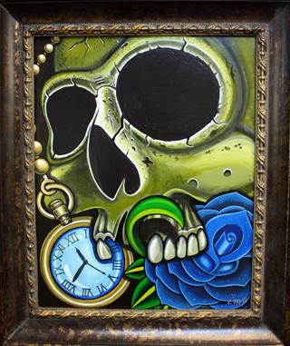 Lonny Morgan - Skull Painting