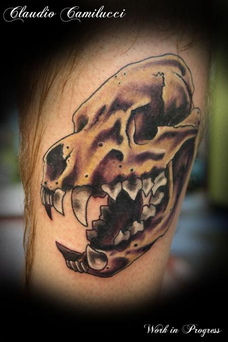 Claudio Camilucci - hyena skull