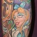 Tattoos - alice in wonderland leg sleeve  - 37082