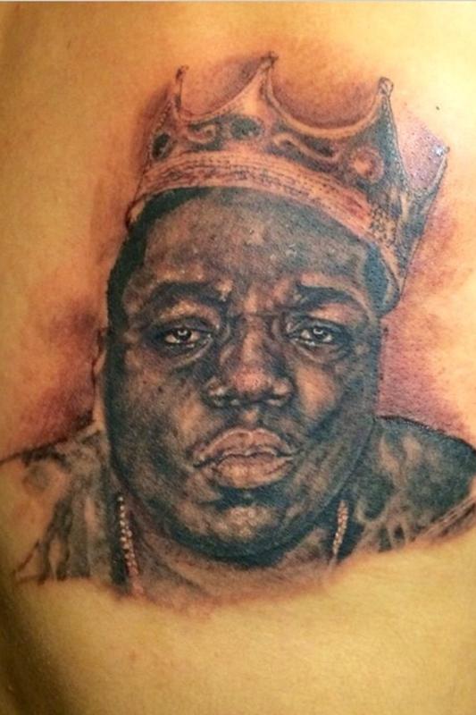 Biggie Smalls Portrait by Luka Pagan TattooNOW