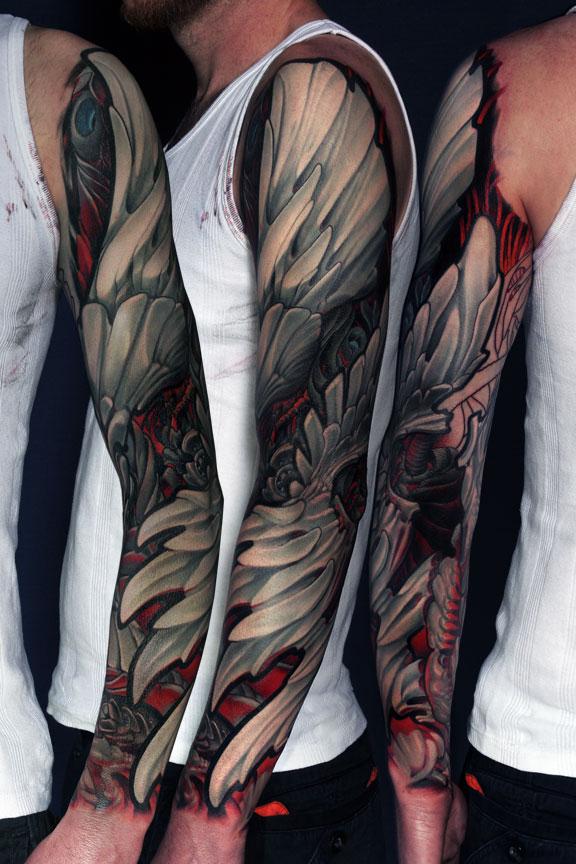 Wing Sleeve Tattoo by Lux Altera TattooNOW