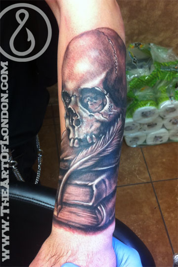 Keyword Galleries Black and Gray Tattoos Evil Tattoos Skull Tattoos