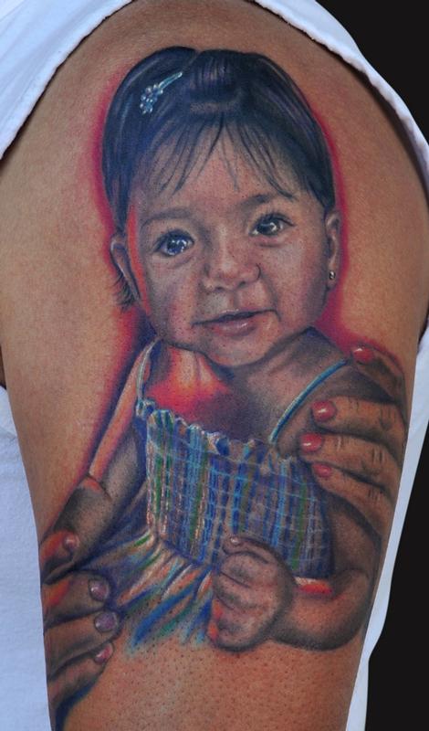 Keyword Galleries Color Tattoos Portrait Tattoos Dark Skin Tattoos 