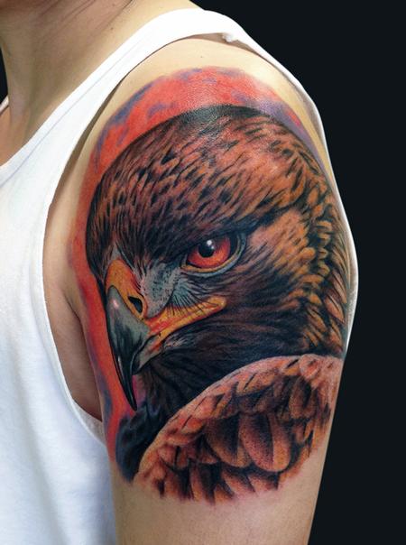 Tattoos - Eagle Portrait Tattoo - 89578