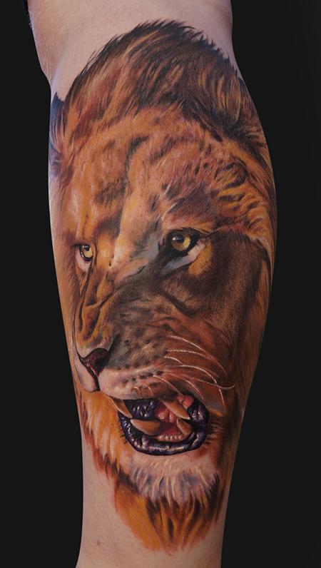 Tattoos - Roaring Lion Tattoo - 73928