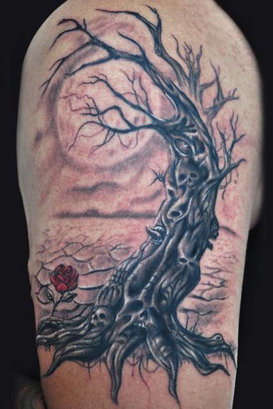 Md Tattoo Studio Tattoos Nature Evil Tree