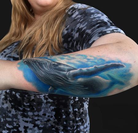 Tattoos - Hump Back Whale Tattoo - 95768