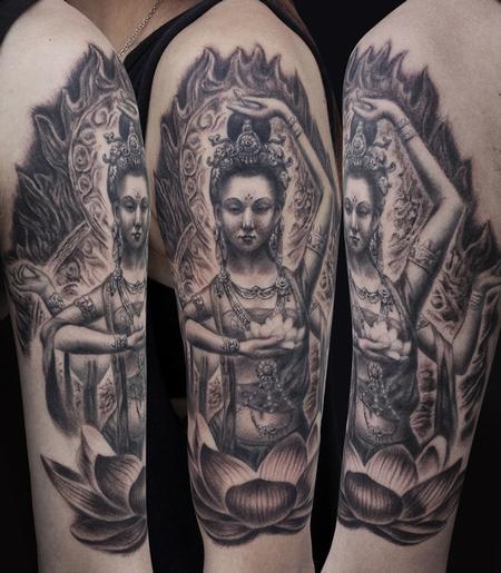 Tattoos - Guanyin Tattoo - 93212