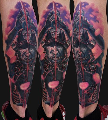 Tattoos - Samurai Painting Tattoo - 93209