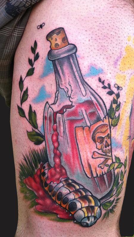 Poison bottle Tattoo by Katelyn Crane : Tattoos