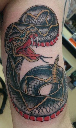 rattlesnake head tattoo