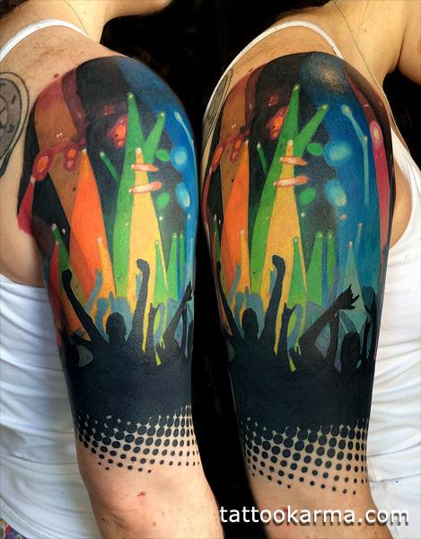 Concert tattoo by Micle Andersson
