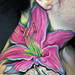 Tattoos - Lily neck - 34855