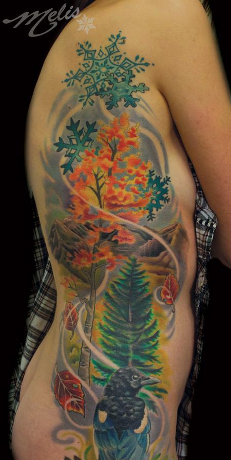 Tattoos - Landscape/cropped portion of larger piece - 91791