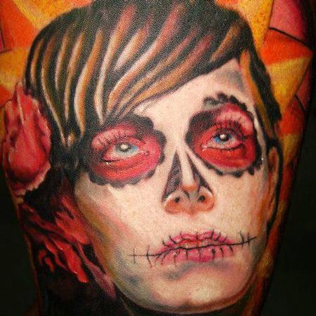 Cesar Perez Tattoos - dia de los muertos/ day of the dead girl