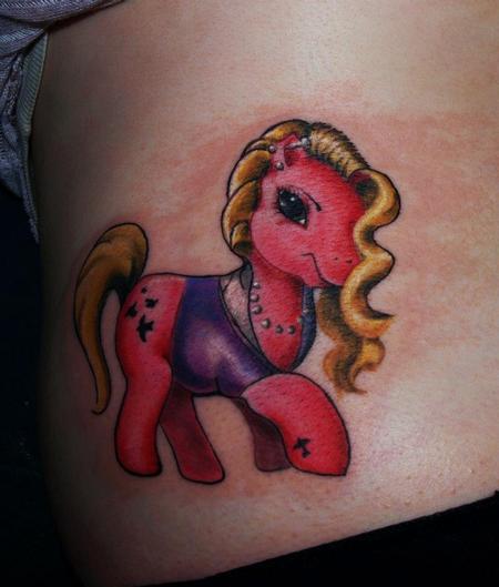 Cesar Perez Tattoos - my little ponny tattoo