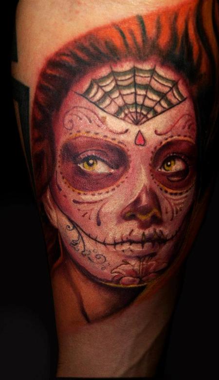 Cesar Perez Tattoos - dia de los muertos / day of the dead girl