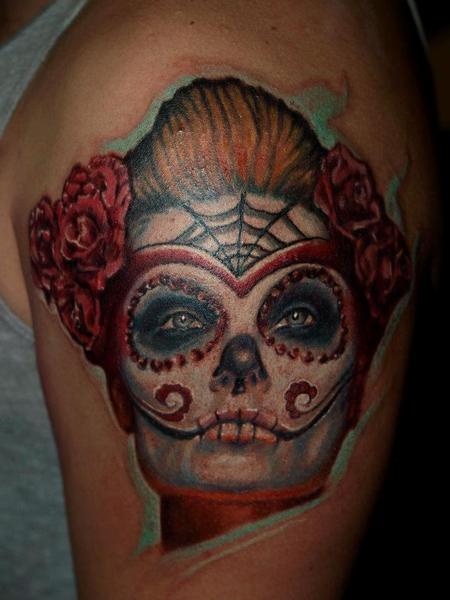 Cesar Perez Tattoos - day of the dead,dia de los muertos