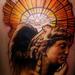 Tattoos - angel gabriel color tattoo portrait - 72539