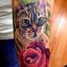 Tattoos - cat memorial color portrair tattoo - 72645