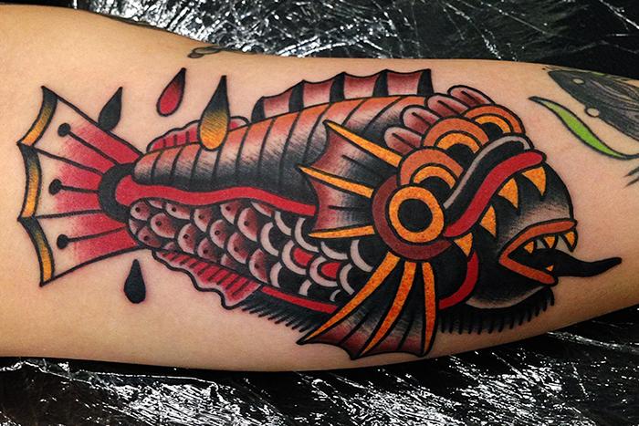 Traditional Fish Tattoo