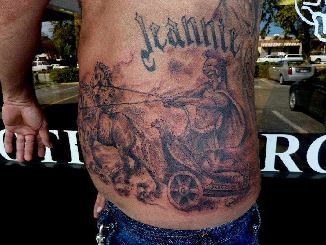 Roman Chariot by Mully Tattoos
