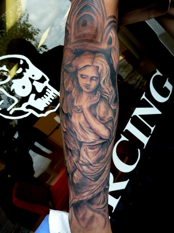 black n grey angel by mully tattoos black n grey angel by mully tattoos
