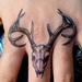 Tattoos - Deer Skull on Knuckles - 72753