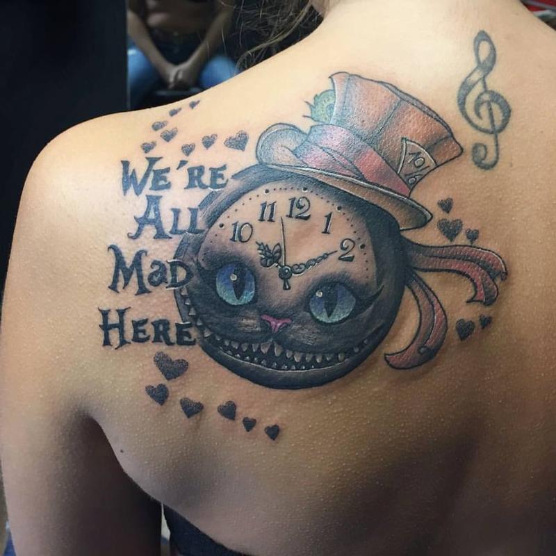 Cheshire Cat Tattoo By Linn Tattoos