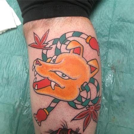 Tattoos - Kitsune Tradicional a Color - 126592