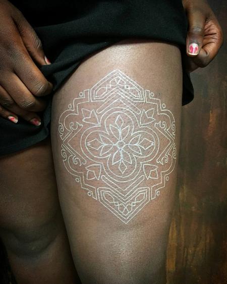 Tattoos - White Mandala - 126753