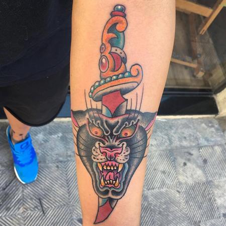 Tattoos - Dagger Panther tattoo - 129411