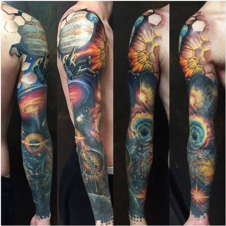 Tattoos - Space Sleeve tattoo - 129514