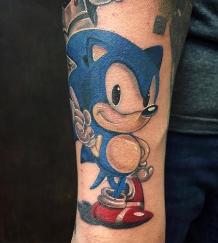 Tattoos - Sonic Tattoo in Color - 130008