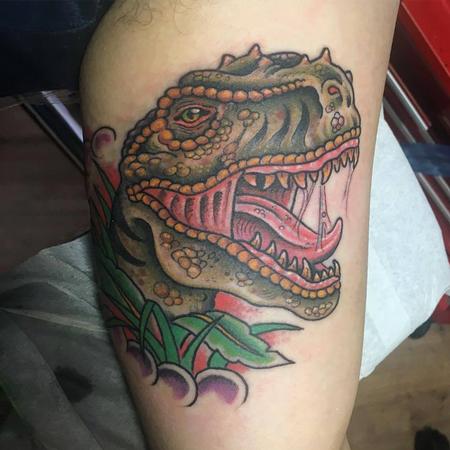 Tattoos - Dinosaurio a Color - 130388